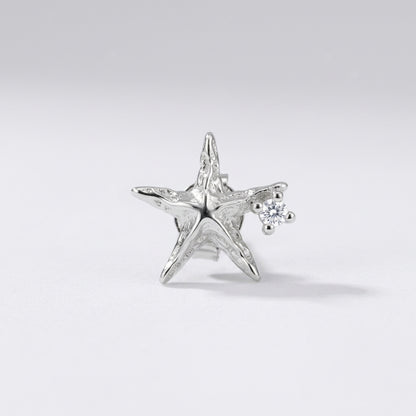 Celestial Moon & Star Silver Earrings