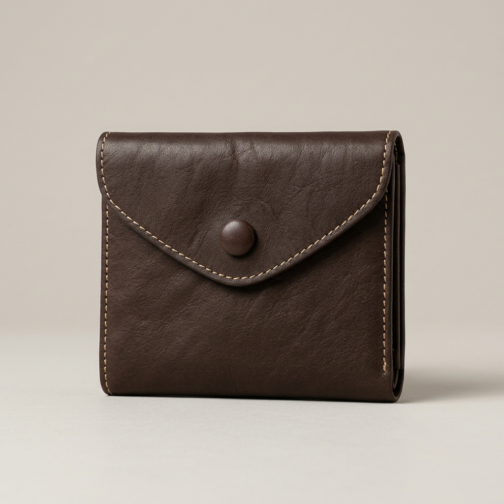 Vintage Washed Cowhide Leather Wallet
