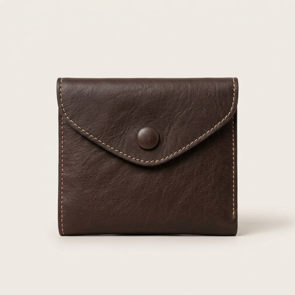 Vintage Washed Cowhide Leather Wallet