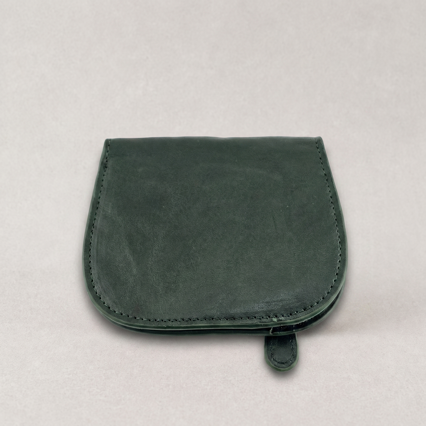 Half Moon Cowhide Leather Wallet