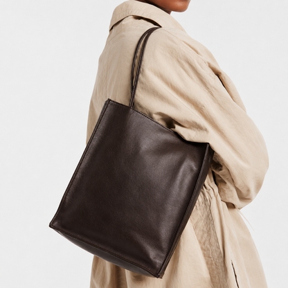 EDEN SLIM LEATHER SHOULDER BAG