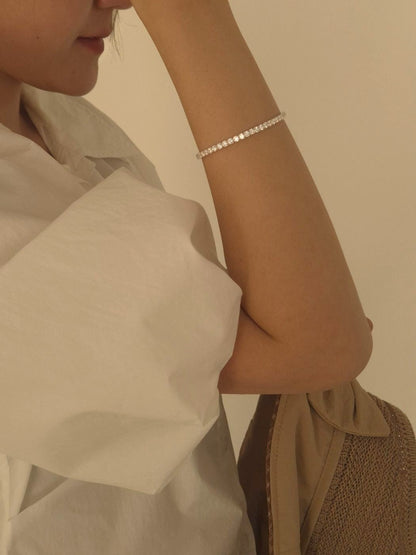 Zirconia Tennis Bracelet in Sterling Silver