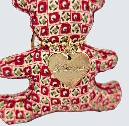 Bear Handmade Fabric Charm & Keychain