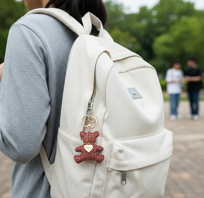 Bear Handmade Fabric Charm & Keychain