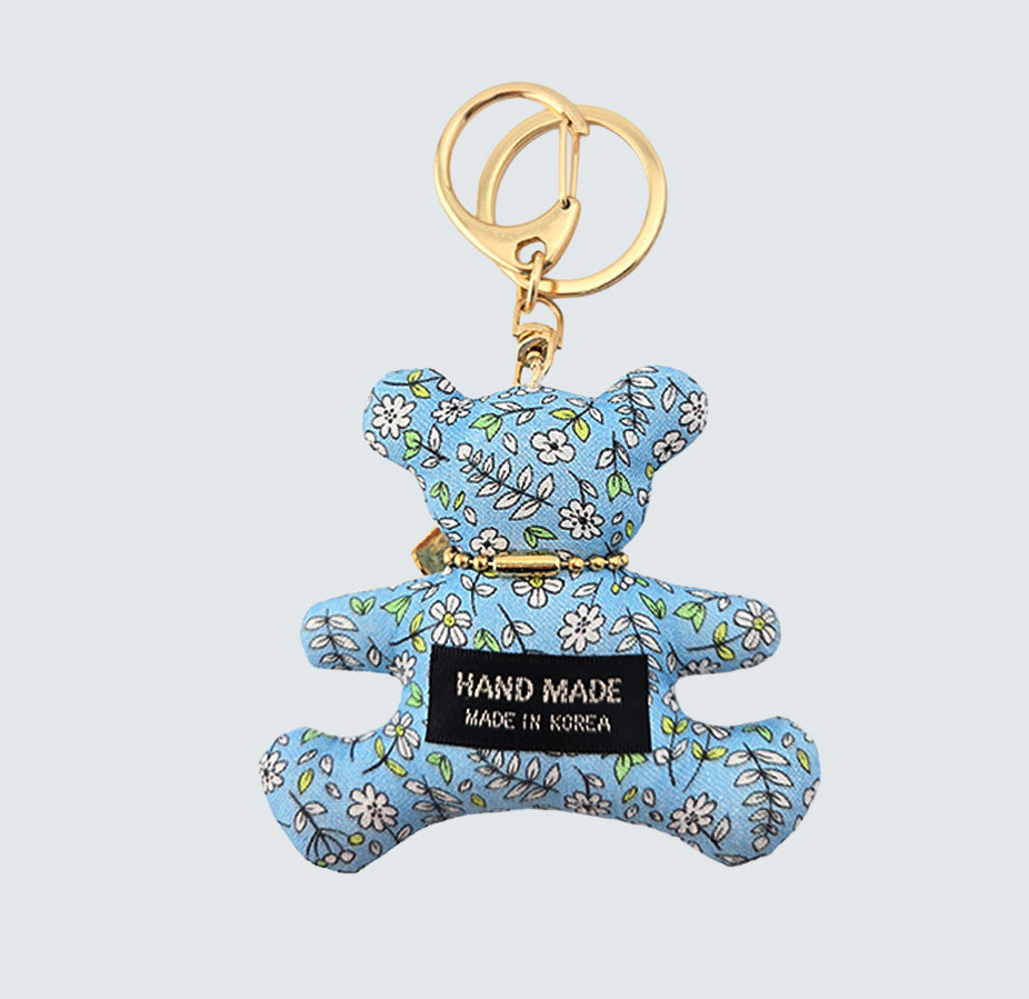 Bear Handmade Fabric Charm & Keychain