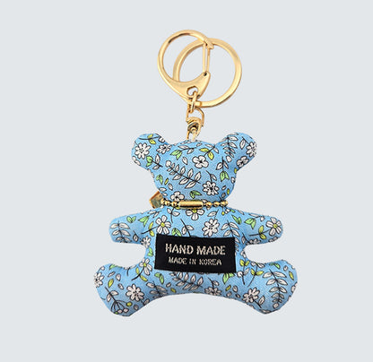 Bear Handmade Fabric Charm & Keychain