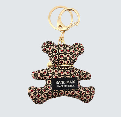 Bear Handmade Fabric Charm & Keychain