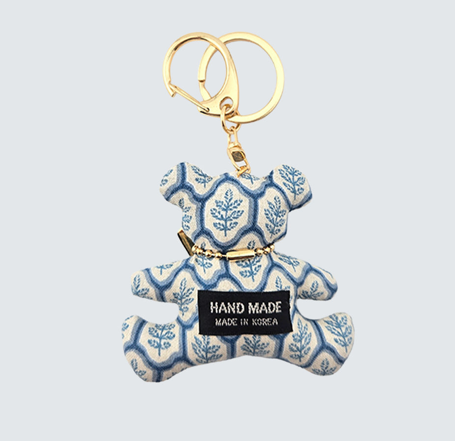 Bear Handmade Fabric Charm & Keychain