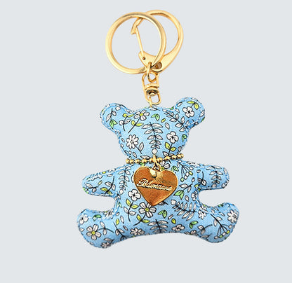 Bear Handmade Fabric Charm & Keychain