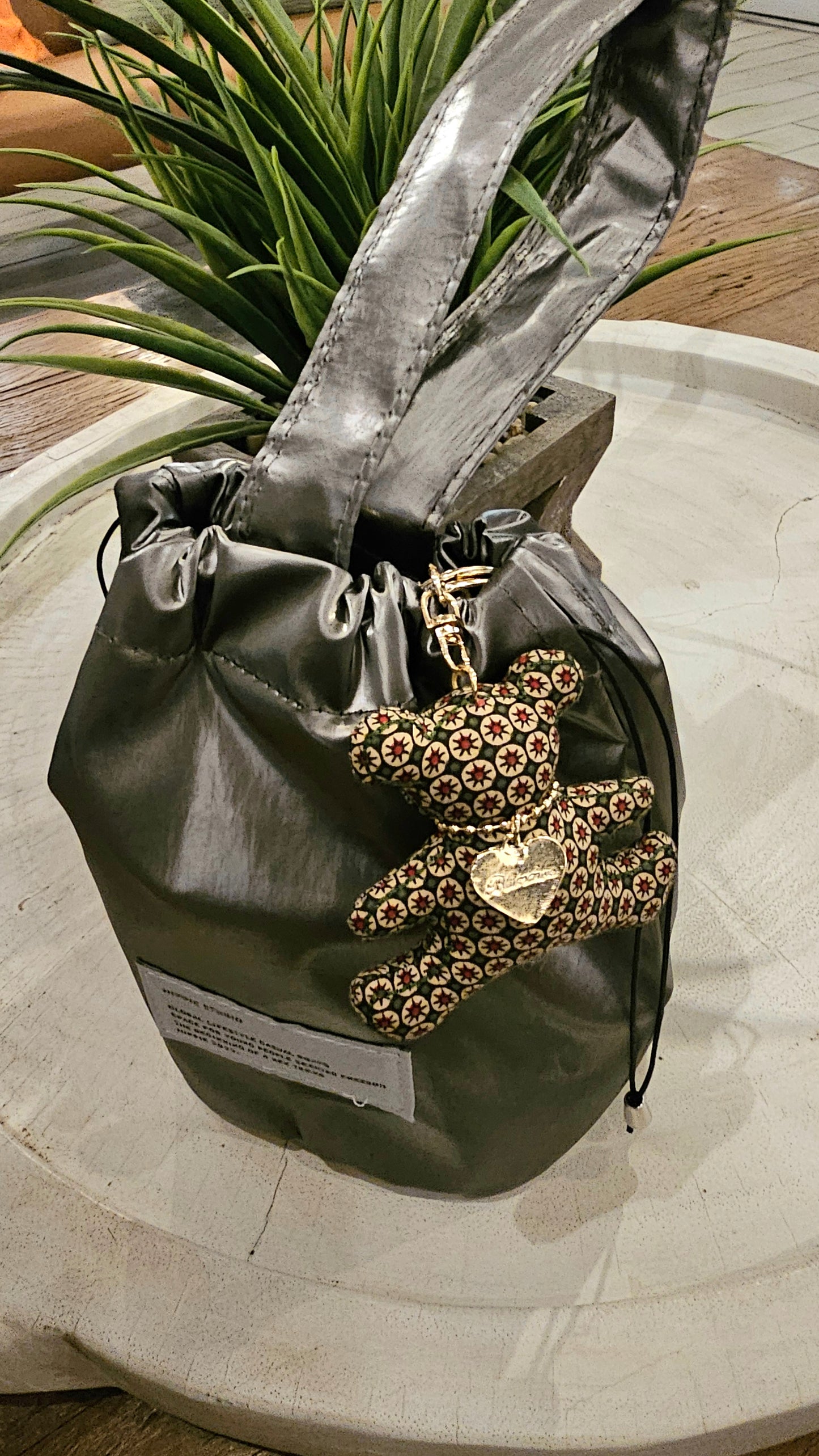 Bear Handmade Fabric Charm & Keychain