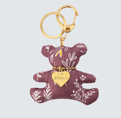 Bear Handmade Fabric Charm & Keychain
