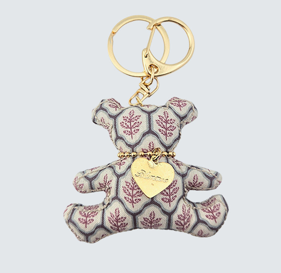 Bear Handmade Fabric Charm & Keychain