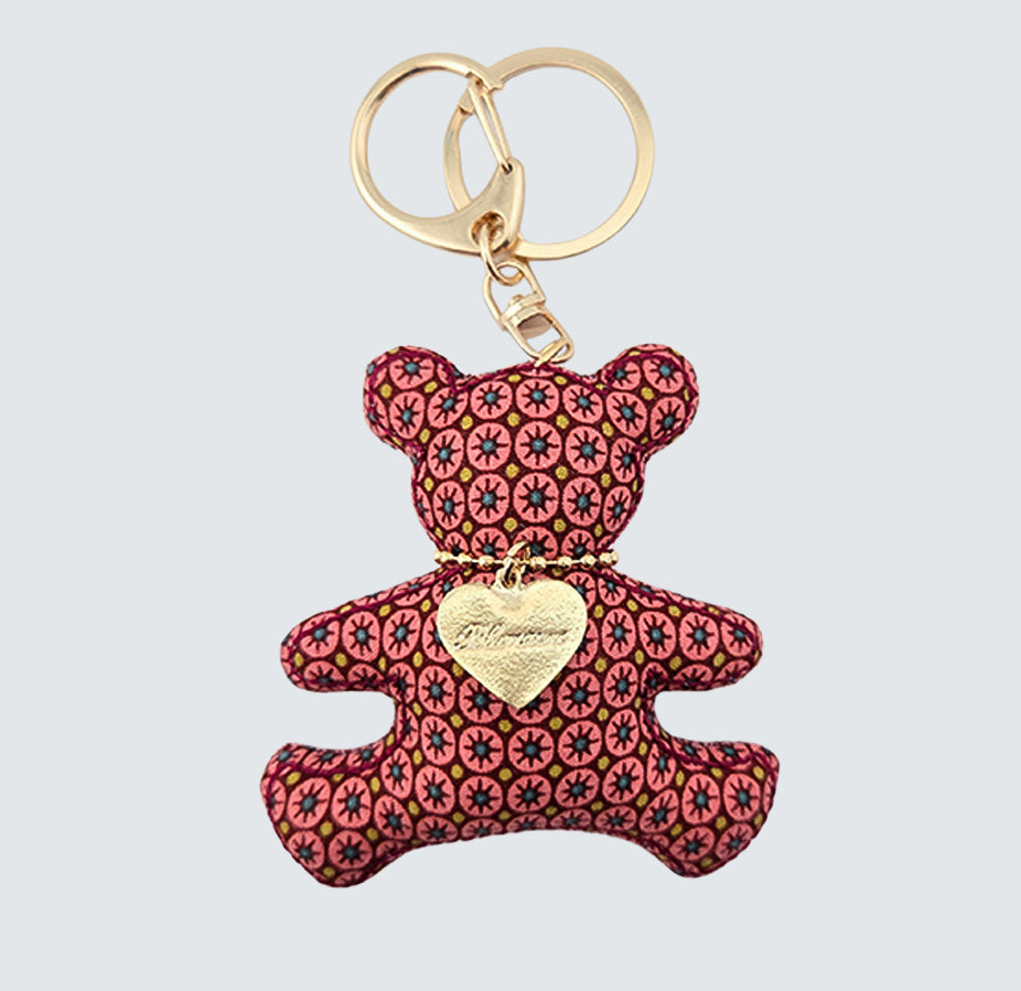 Bear Handmade Fabric Charm & Keychain
