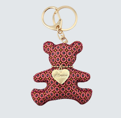Bear Handmade Fabric Charm & Keychain