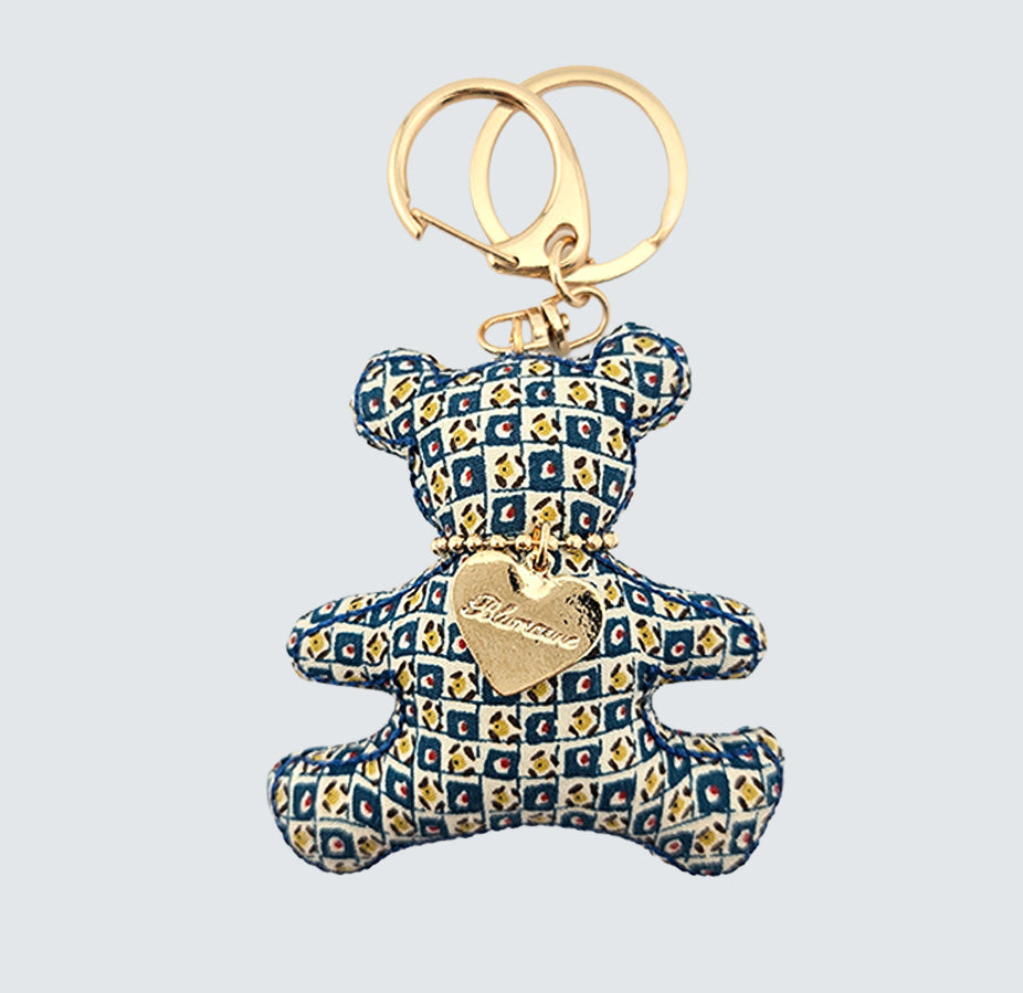 Bear Handmade Fabric Charm & Keychain