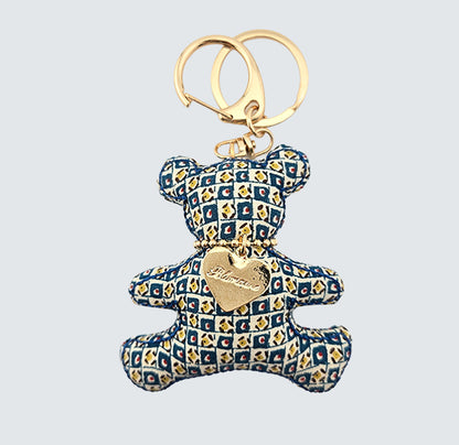 Bear Handmade Fabric Charm & Keychain