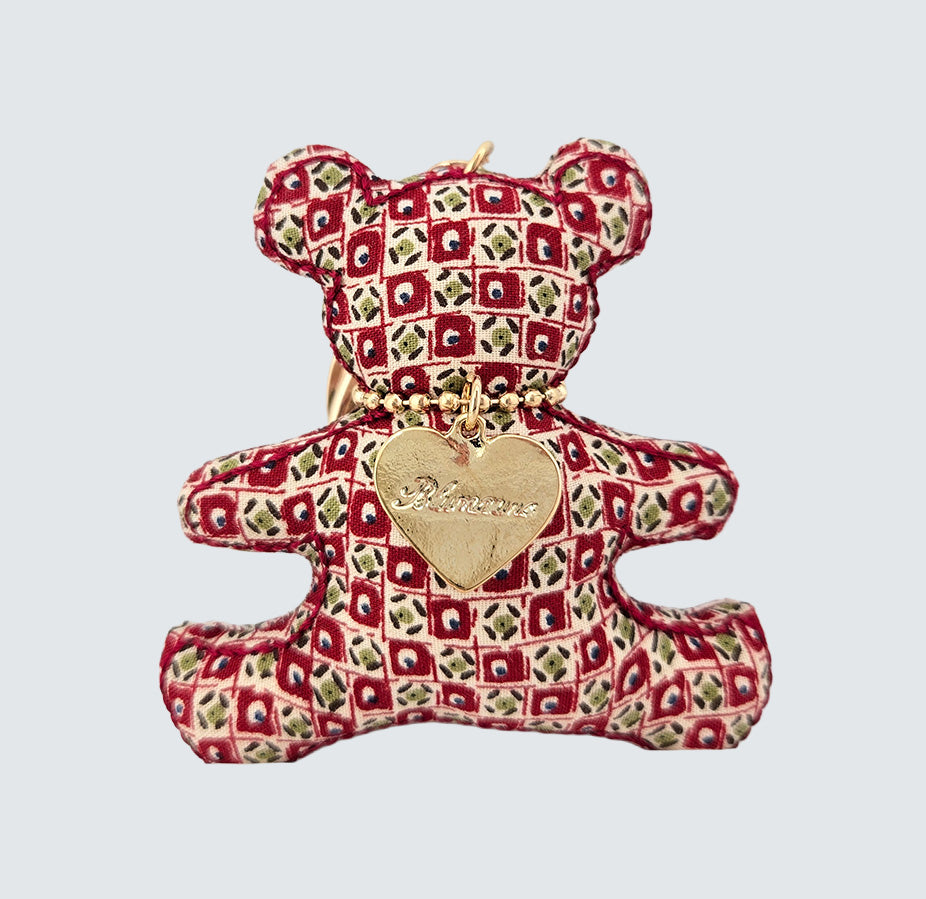 Bear Handmade Fabric Charm & Keychain
