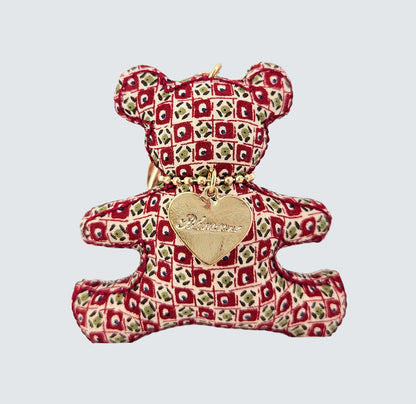 Bear Handmade Fabric Charm & Keychain