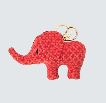 Elephant Handmade Fabric Charm & Keychain