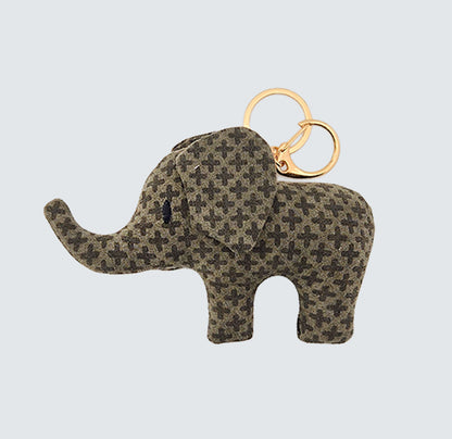 Elephant Handmade Fabric Charm & Keychain
