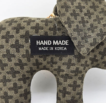 Elephant Handmade Fabric Charm & Keychain