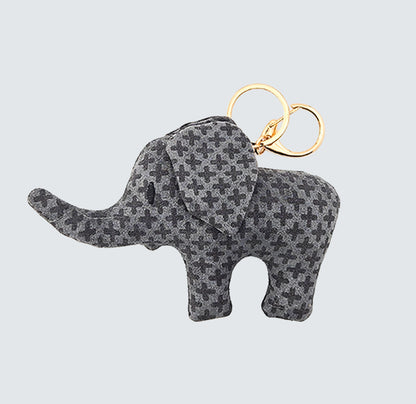 Elephant Handmade Fabric Charm & Keychain