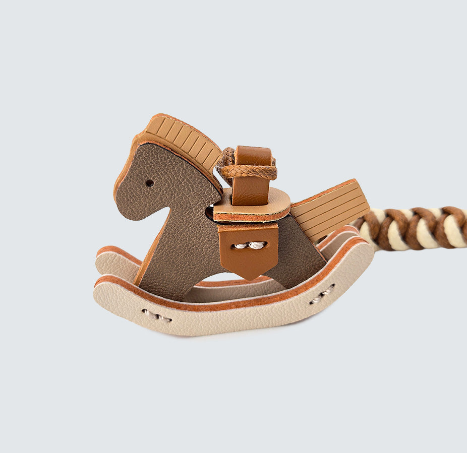 Rocking Horse Bag Charm & Keychain – Premium Braided Loop Design