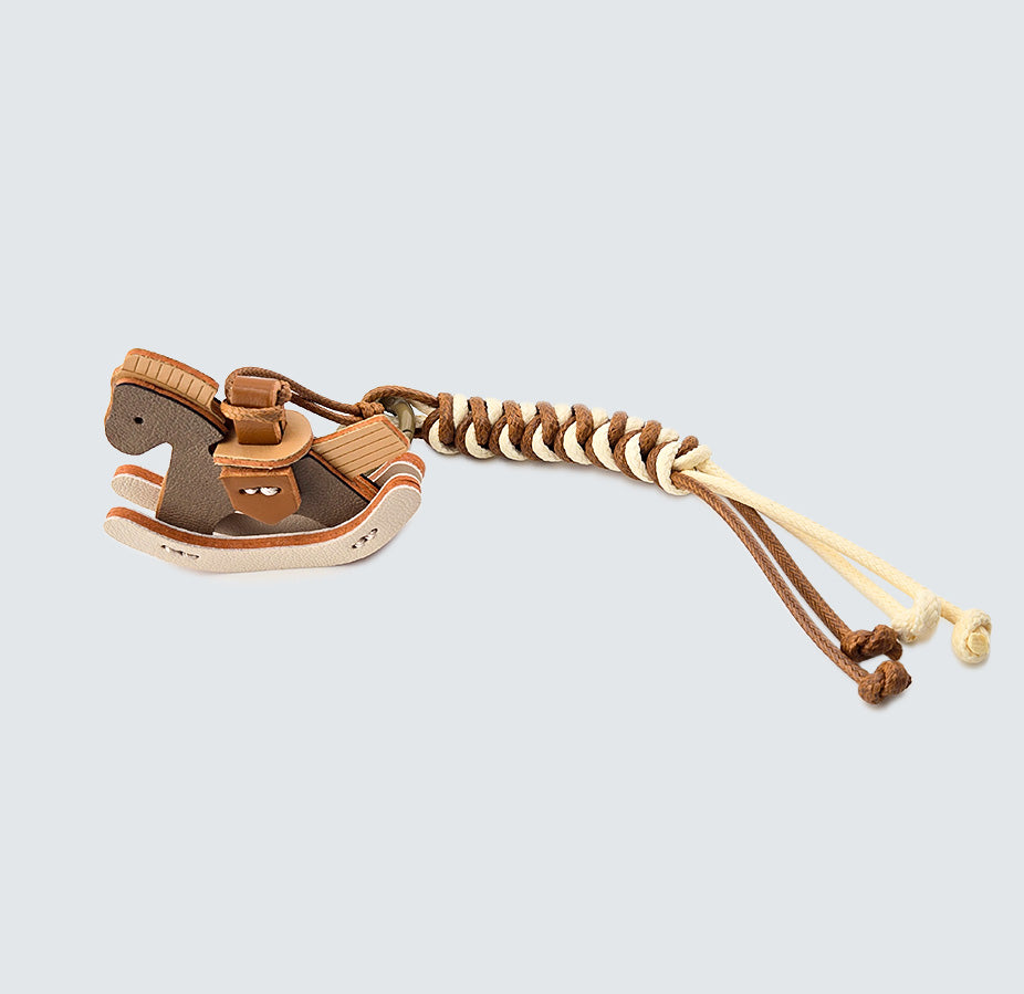 Rocking Horse Bag Charm & Keychain – Premium Braided Loop Design