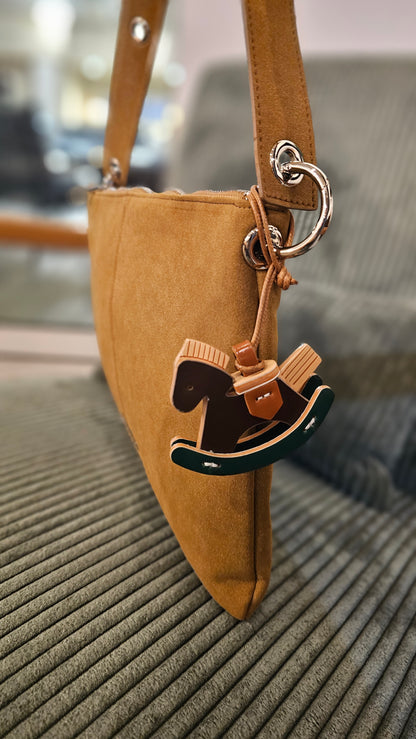 Rocking Horse Bag Charm & Keychain – Green