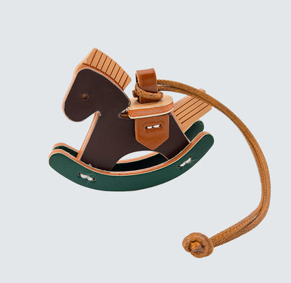 Rocking Horse Bag Charm & Keychain – Green