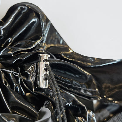 URBAN GLOSSY CROSSBODY BAG - Black, Olive