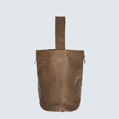 CRACK MINI BUCKET DRAWSTRING TOTE BAG