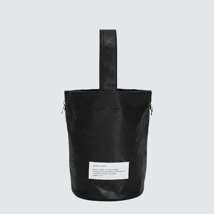 CRACK MINI BUCKET DRAWSTRING TOTE BAG