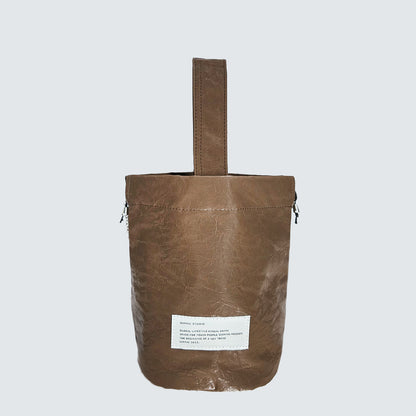 CRACK MINI BUCKET DRAWSTRING TOTE BAG