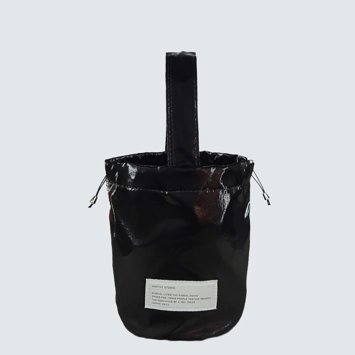 AURORA METALLIC DRAWSTRING MINI TOTE BAG