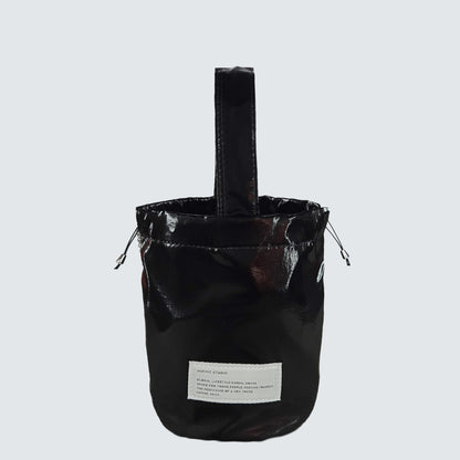 AURORA METALLIC DRAWSTRING MINI TOTE BAG