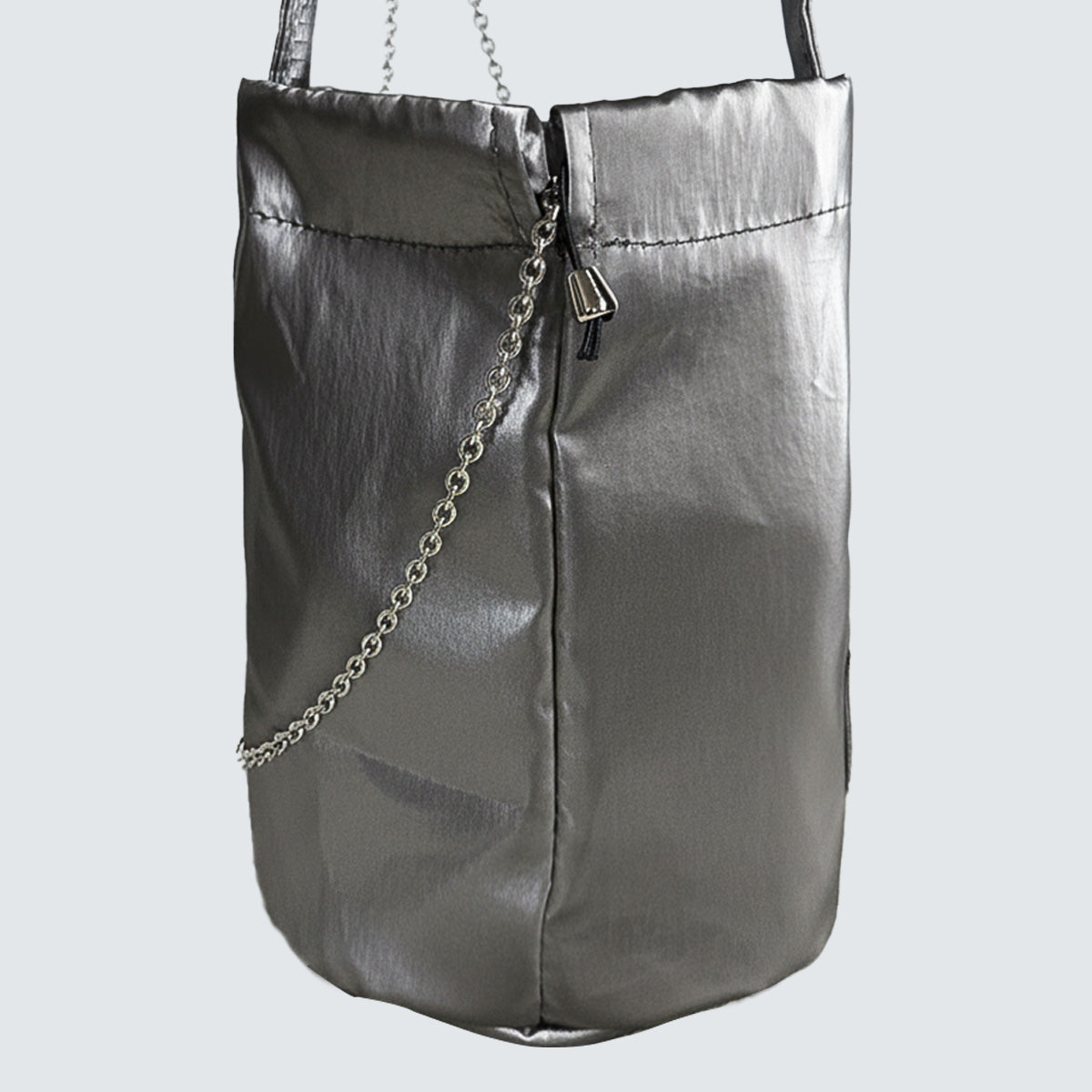 AURORA METALLIC DRAWSTRING MINI TOTE BAG