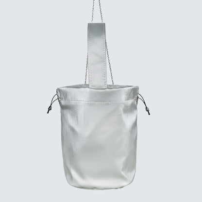 AURORA METALLIC DRAWSTRING MINI TOTE BAG