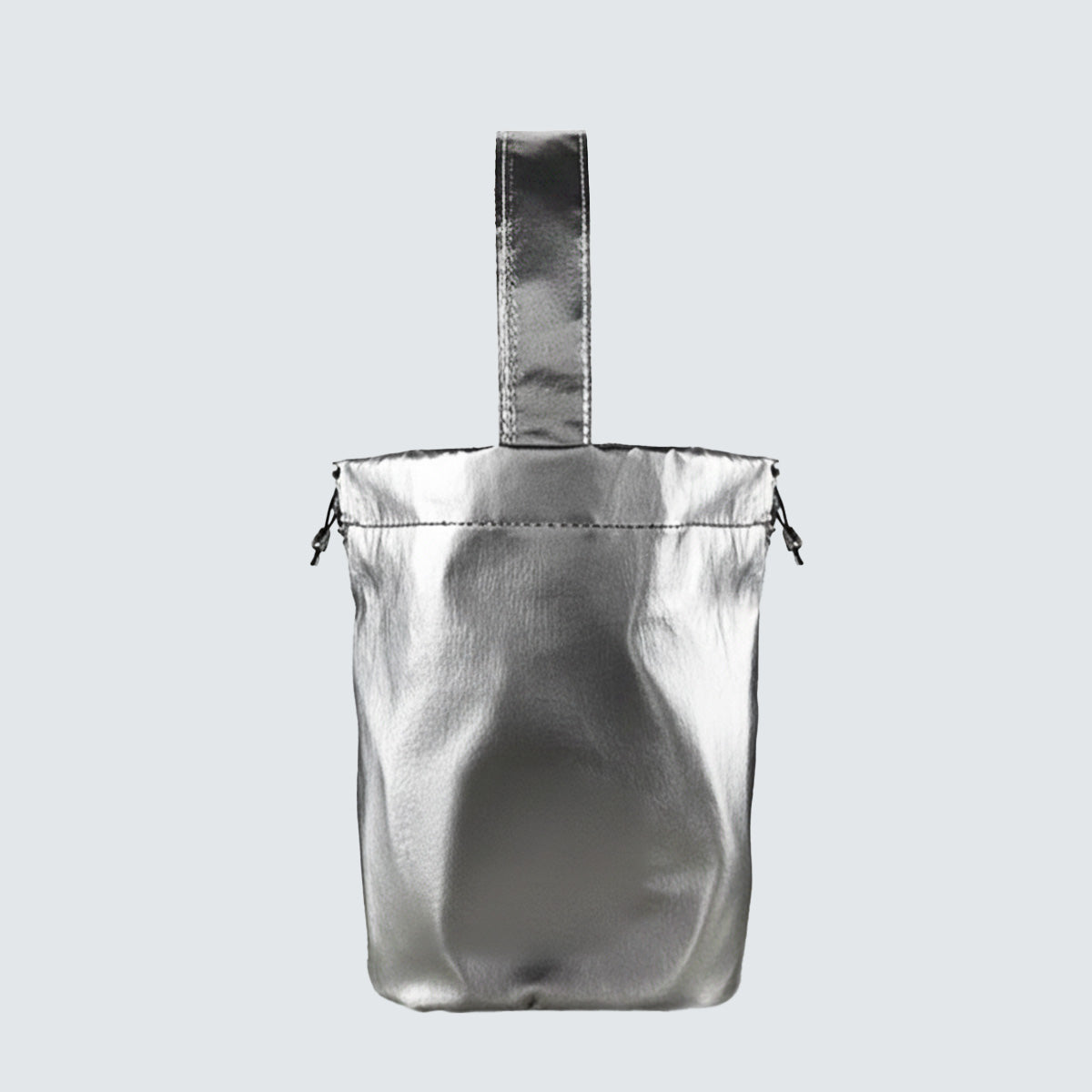 AURORA METALLIC DRAWSTRING MINI TOTE BAG