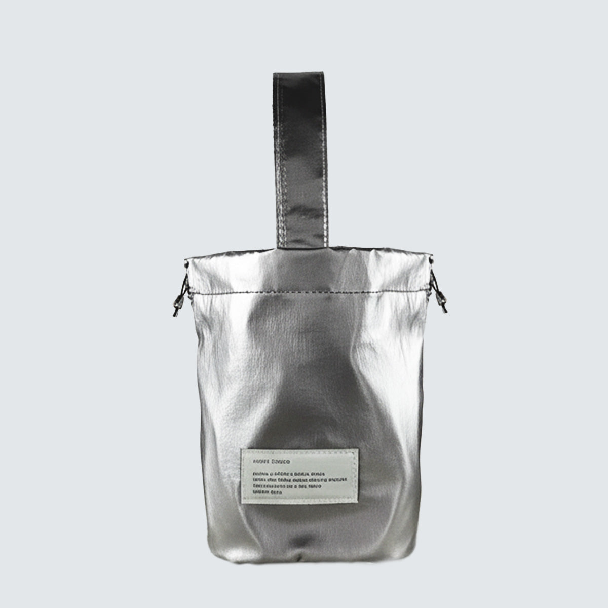 AURORA METALLIC DRAWSTRING MINI TOTE BAG