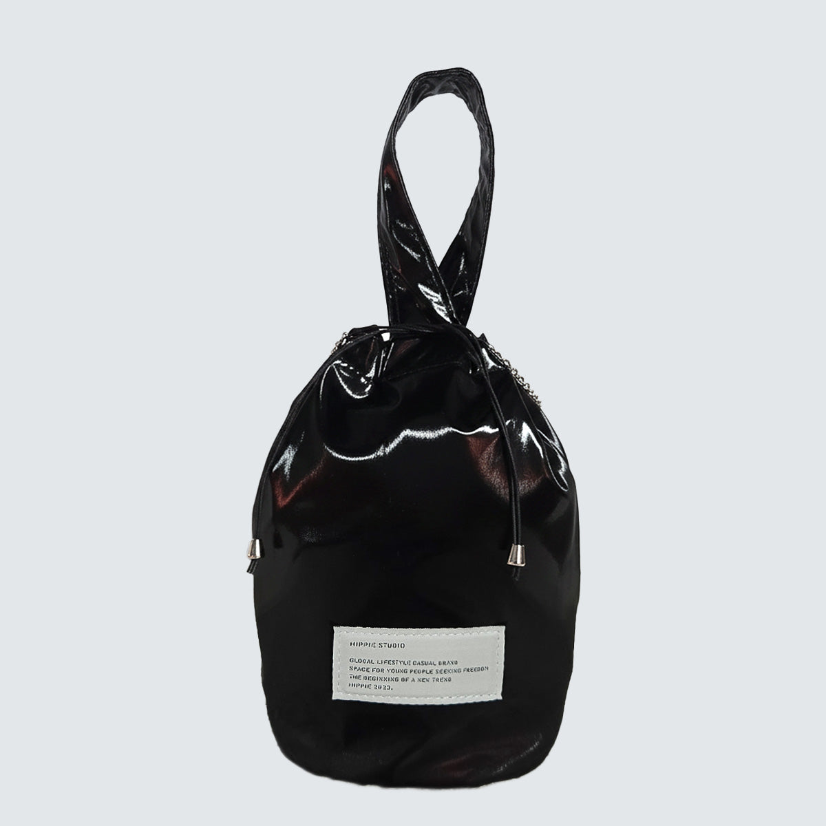 AURORA METALLIC DRAWSTRING MINI TOTE BAG