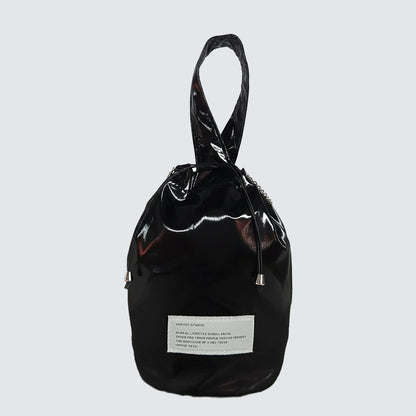 AURORA METALLIC DRAWSTRING MINI TOTE BAG