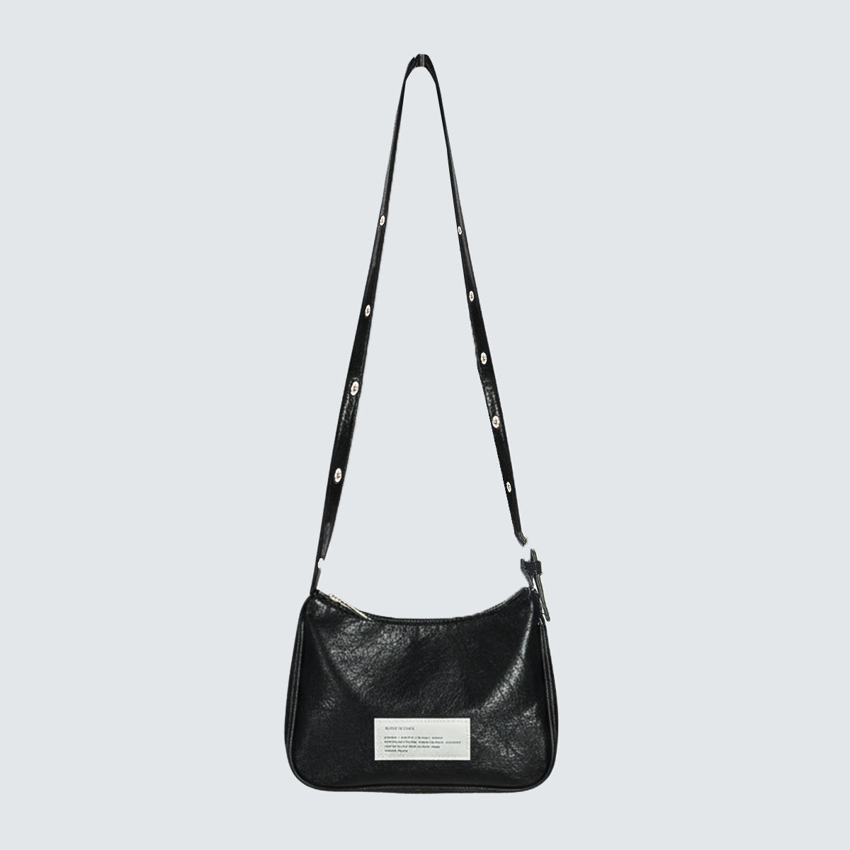 CRACK MINI EYELET CROSSBODY BAG - Black, Brown