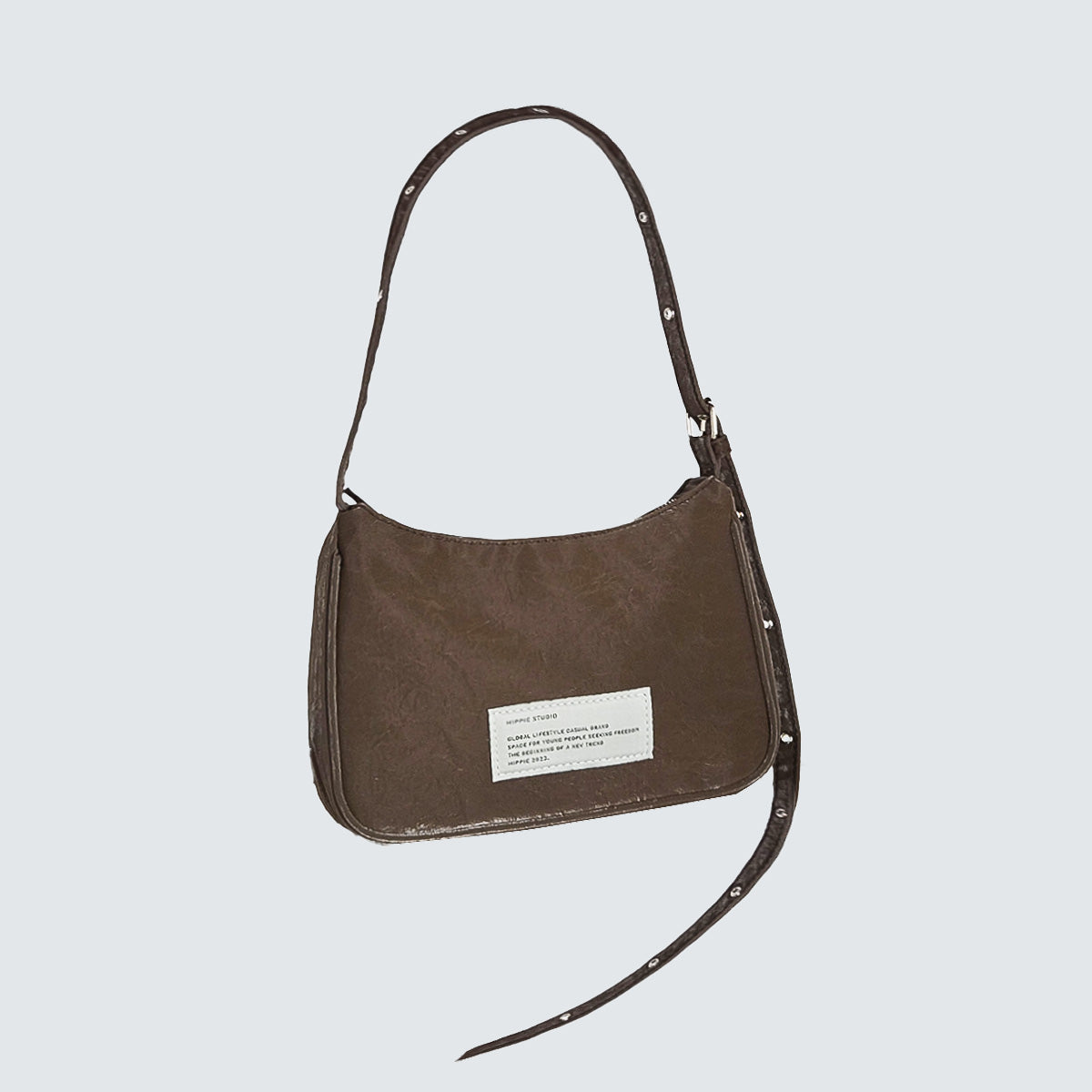 CRACK MINI EYELET CROSSBODY BAG - Black, Brown