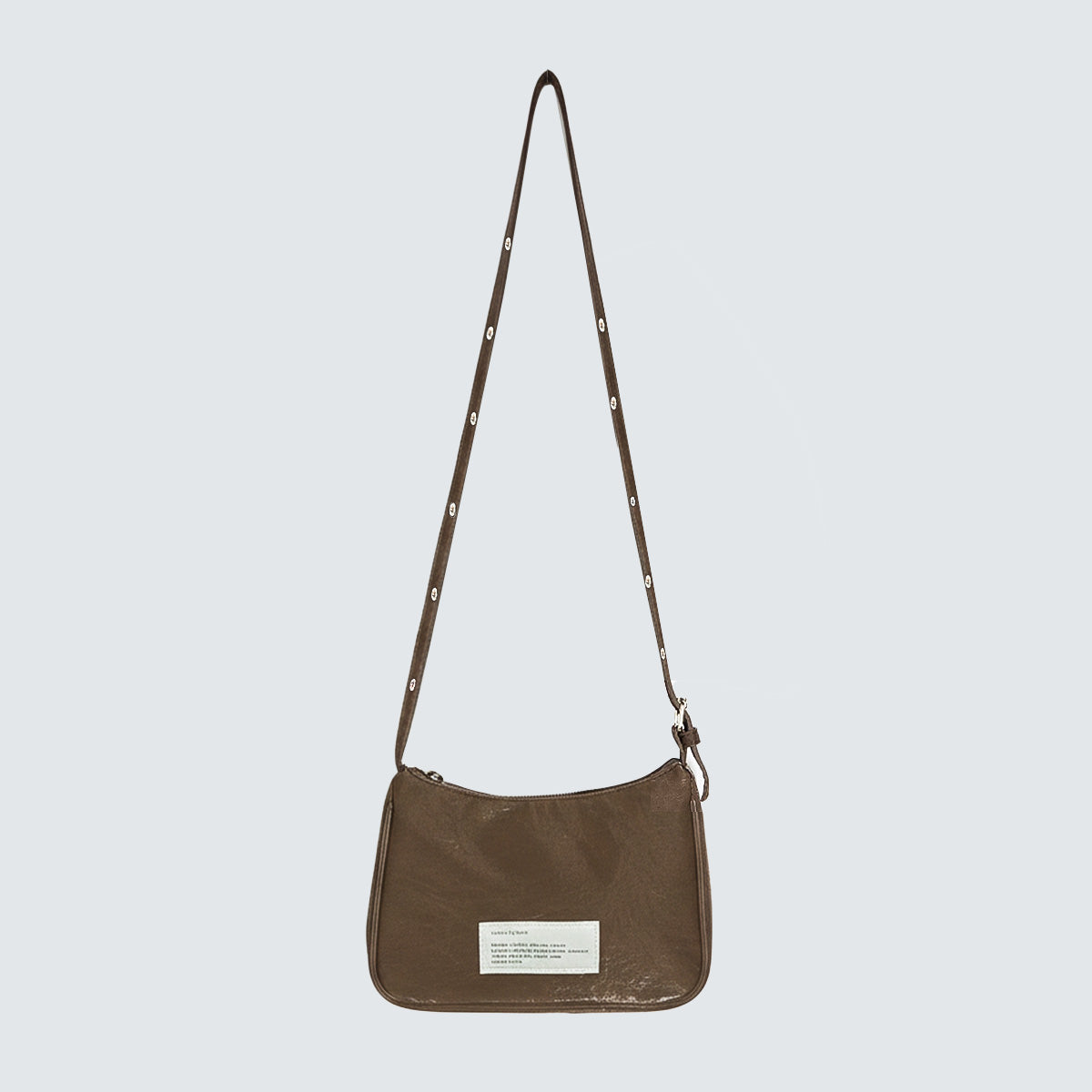 CRACK MINI EYELET CROSSBODY BAG - Black, Brown