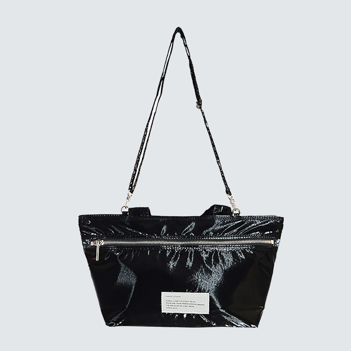 CRINKLE GLOSS 2-WAY TOTE BAG