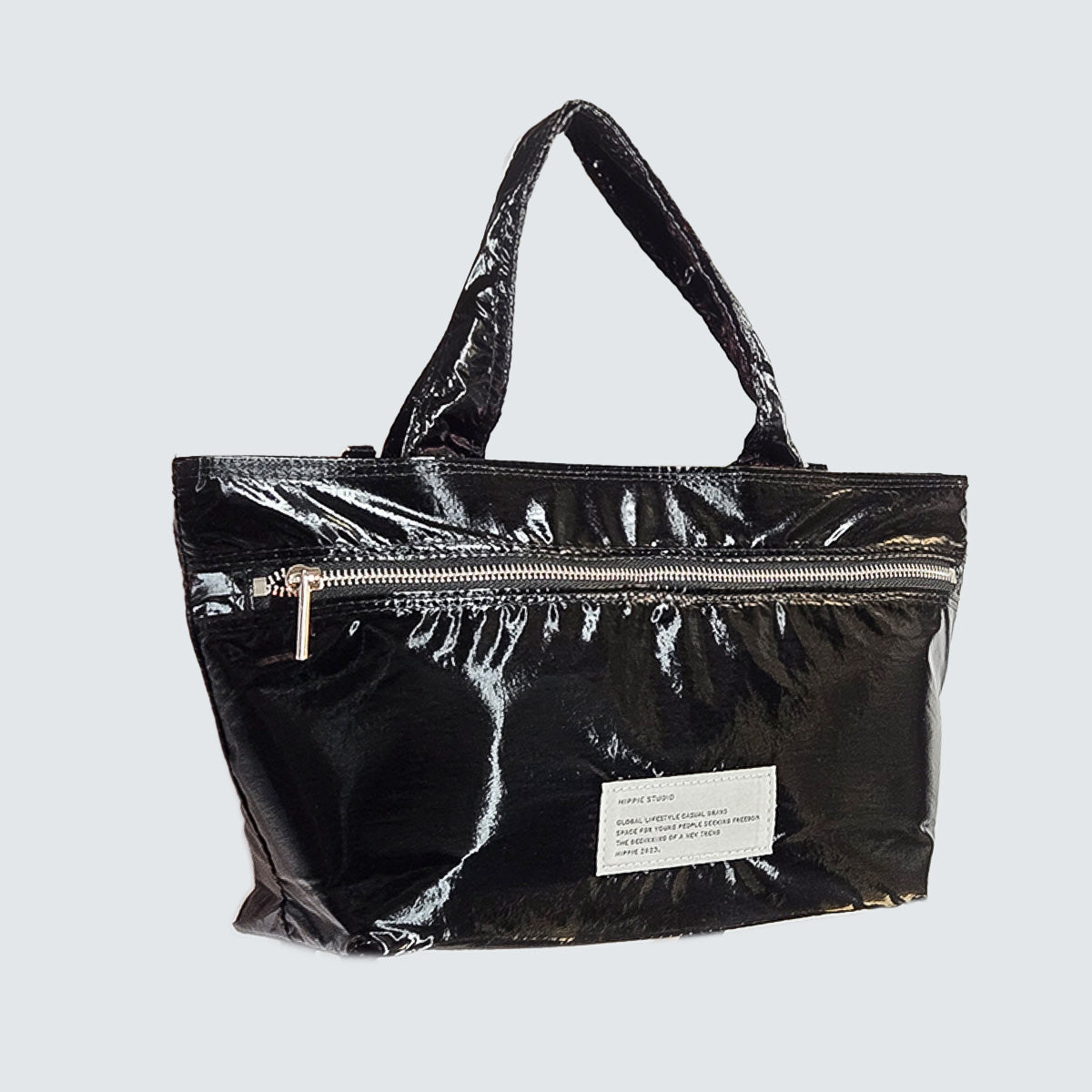 CRINKLE GLOSS 2-WAY TOTE BAG