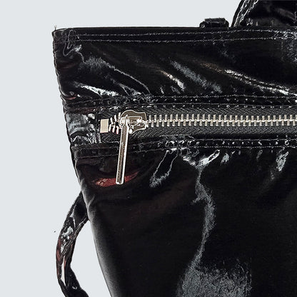 CRINKLE GLOSS 2-WAY TOTE BAG