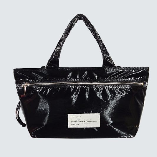 CRINKLE GLOSS 2-WAY TOTE BAG