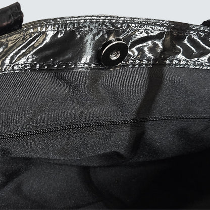 CRINKLE GLOSS 2-WAY TOTE BAG